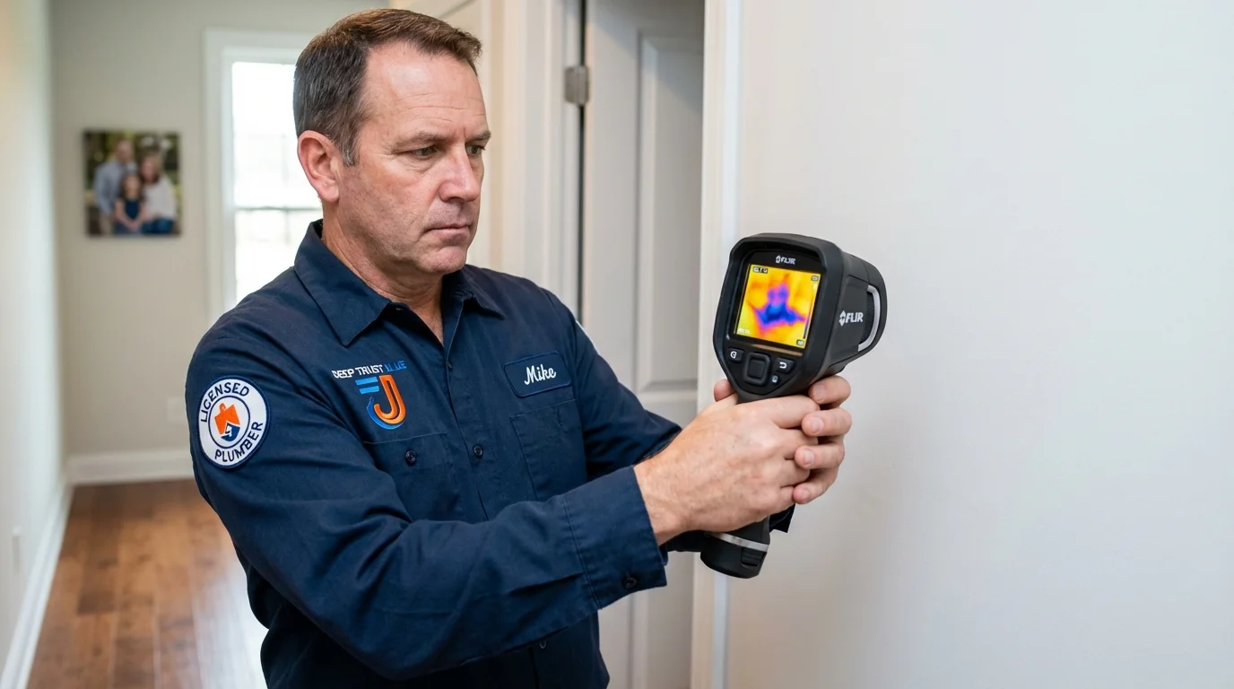 Thermal imaging leak detection by Johns Plumbing LLC in Dahlgren